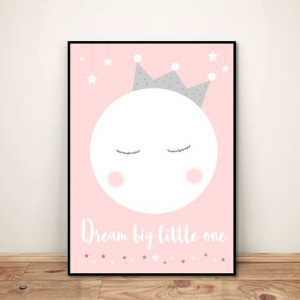 Plakat dla dzieci Dream big little one