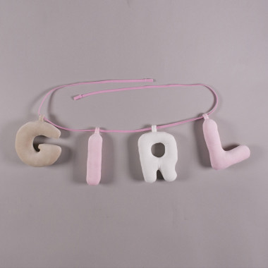 Girl - napisa na ścianę - literki na ścianę do pokoju dziewczynki
