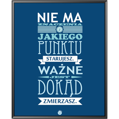 Inspirujący plakat z napisem Cel