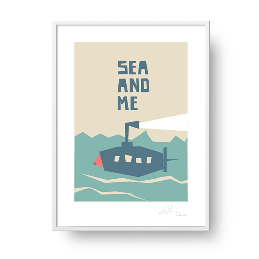 Plakat "Sea and Me" Łódź podwodna