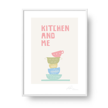 Plakat "Kitchen and Me"- kolorowy plakat do kuchni/ jadalni.