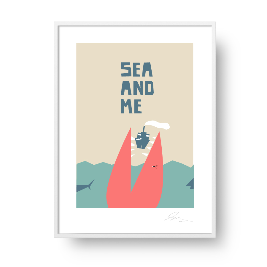 Plakat "Sea and Me" Potwór