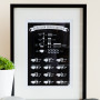 Plakat do kuchni "Kitchen Equivalents" black- czarny