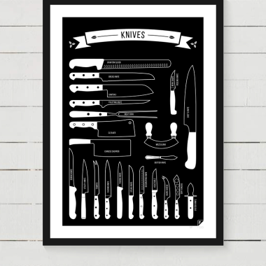 Plakat "Knives" black