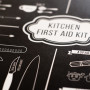 Plakat do kuchni "Kitchen First Aid Kit"