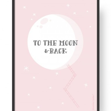 Plakat "Moon - Pink"
