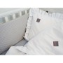 Dziecięca pościel do łóżeczka w kolorze białym z falbanką