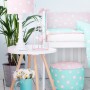 OCHRANIACZ DO ŁÓŻECZKA DZIECIĘCEGO PINK & MINT STARS- Różowo-miętowy.