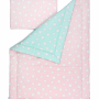 Pościel do dziecięcej sypialni, czy kącika wypoczynkowego. Rozmiar 100 x 135 PINK & MINT STARS