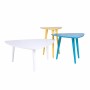 Komplet lekkich fantazyjnych stolików Trio.Stoliczki sprawdzają się zarówno jako ławy; stoliki kawowe lub elementy dekoracyjne