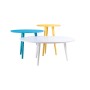 Komplet lekkich fantazyjnych stolików Twee.Stoliczki sprawdzają się zarówno jako ławy; stoliki kawowe lub elementy dekoracyjne