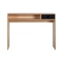 Czarne drewniane designerskie biurko z kolekcji kółko i krzyżyk-idealne do pokoju dziecka, nastolatka czy domowegou biura.