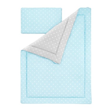 POŚCIEL DZIECIĘCA LOVELY DOTS MINT & GREY