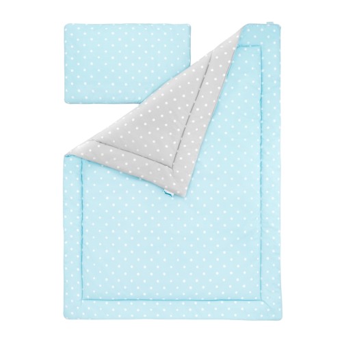 POŚCIEL DZIECIĘCA LOVELY DOTS MINT & GREY