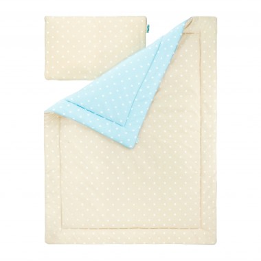 POŚCIEL DZIECIĘCA LOVELY DOTS MINT & BEIGE