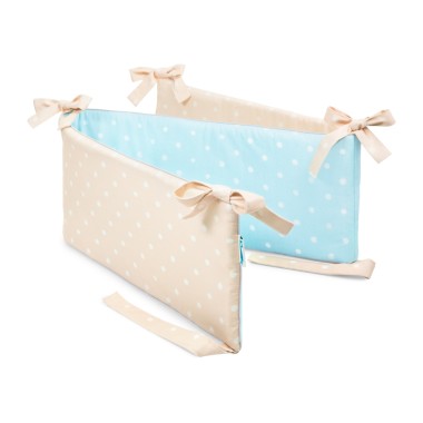 OCHRANIACZ DO ŁÓŻECZKA LOVELY DOTS MINT & BEIGE