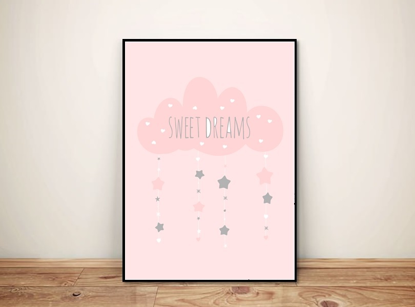 Plakat dla dzieci 'Sweet dreams' chmurka