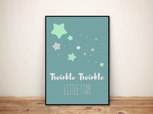 Plakat dla dzieci "Twinkle little star"
