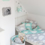 Kosz na zabawki Chmurki Mint & Grey (2)