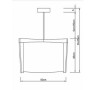 Lampa wisząca, sufitowa LW22
