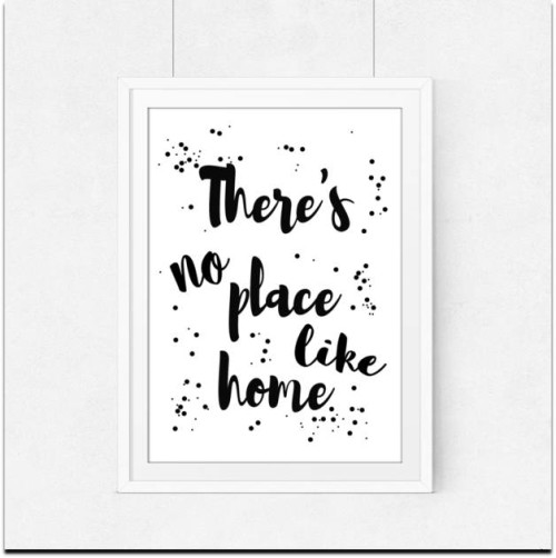 Plakat skandynawski There's no place like home