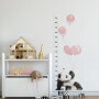 Miarka wzrostu naklejka na ścianę panda z balonami