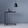Felix - minimalistyczny nowoczesny stolik pomocniczy do salonu sypialni - stalowy - pasuje do stylu loft,  skandynawskiego