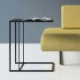 Felix - minimalistyczny nowoczesny stolik pomocniczy do salonu sypialni - stalowy - pasuje do stylu loft,  skandynawskiego