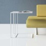Felix - minimalistyczny nowoczesny stolik pomocniczy do salonu sypialni - stalowy - pasuje do stylu loft,  skandynawskiego