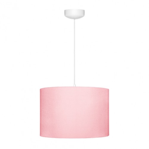 Różowa okrągła nowoczesna lampa wisząca na sufit