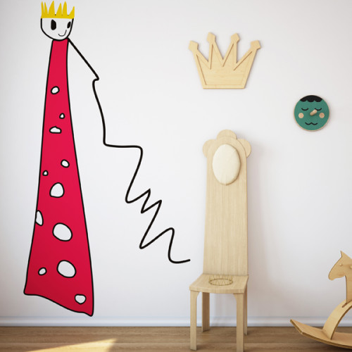Królewna - mural. Tapeta do pokoju dziecka.