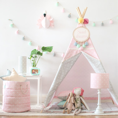 Tipi Lovely Dots Pink & Grey (5)