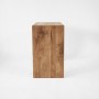Prosta minimalistyczna konsola classic z litego drewna dębowego