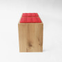 Dębowa ławka z litego drewna  - nowoczesny minimalistyczny mebel