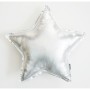 Metaliczna srebrna poduszeczka do pokoju dziecięcego  w kształcie gwiazdki