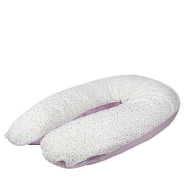 Lila Stars - wielofunkcyjna poduszka dla kobiet w ciąży i do karmienia