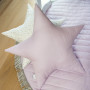 Lila Stars - pikowana poduszka w kolorze lila