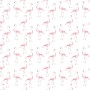 Biało-różowa tapeta do pokoju diecięcego w różowe flamingi-modny wzór
