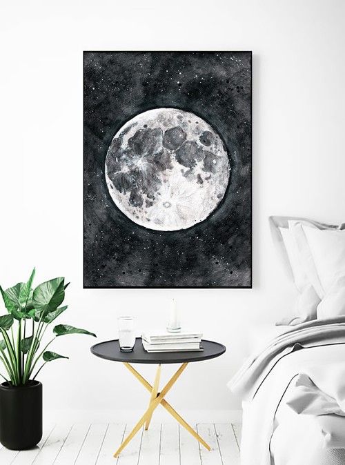 Plakat księżyc