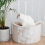 Oti-nowoczesne łóżko dla kota-designerskie i eleganckie-beż