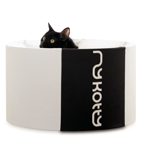 Oti-nowoczesne łóżko dla kota-designerskie i eleganckie-białe