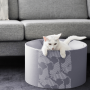 Oti-nowoczesne łóżko dla kota-designerskie i eleganckie-szare