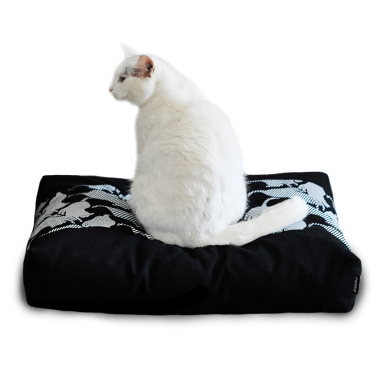 Czarna miękka poduszka/ legowisko dla kota