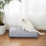 Szra/siwa poduszka, legowisko dla kota