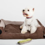 Legowisko CEZAR 100cm/80cm w kolorze czarnym to wygodna kanapa dla psa. Dwustronna, wyciągana poducha oraz odwracalne boki dają możliwość urozmaicenia jego wyglądu