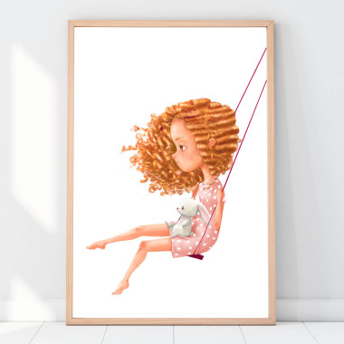PLAKAT, OBRAZEK KRÓLICZKI NR.18