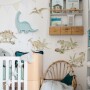 Happy Dino Wonderland- naklejki na ścianę z dinozaurami