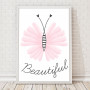 PLAKAT, OBRAZEK MOTYL BEAUTIFUL