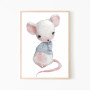 Plakat do pokoju dziecka przćedstawiający mysz