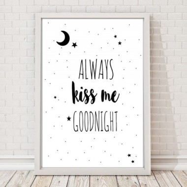 Plakat ''Kiss me goodnight"